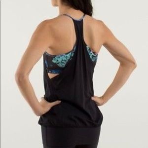 Lululemon No Limits Tank in Black/Petal Floral